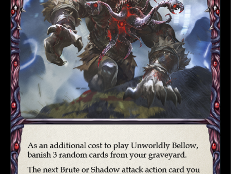 Unworldly Bellow (Yellow) [U-MON151-RF] (Monarch Unlimited)  Unlimited Rainbow Foil For Cheap