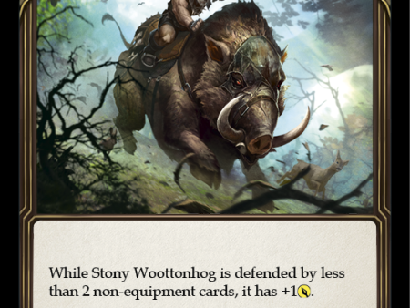 Stony Woottonhog (Red) [U-MON284-RF] (Monarch Unlimited)  Unlimited Rainbow Foil Fashion