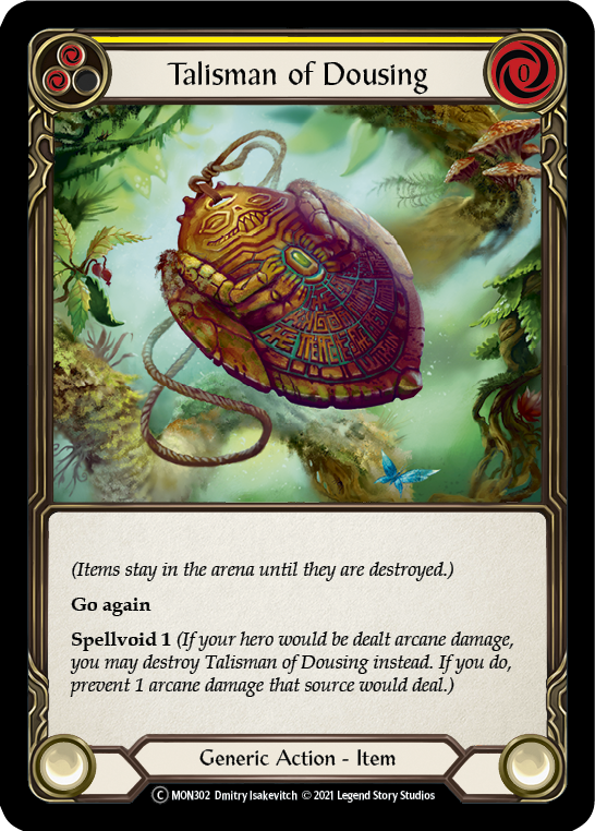 Talisman of Dousing [U-MON302-RF] (Monarch Unlimited)  Unlimited Rainbow Foil Sale