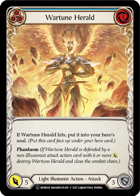 Wartune Herald (Blue) [U-MON028-RF] (Monarch Unlimited)  Unlimited Rainbow Foil Online now