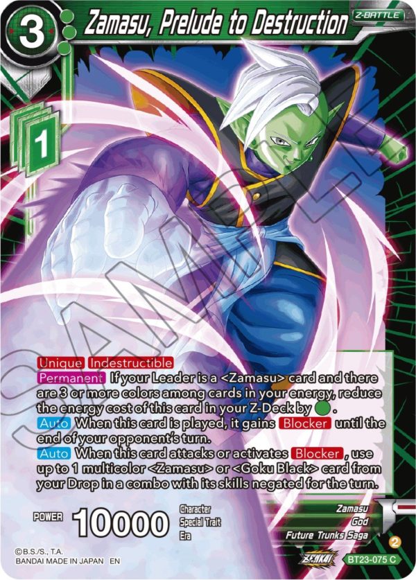 Zamasu, Prelude to Destruction (BT23-075) [Perfect Combination] Hot on Sale