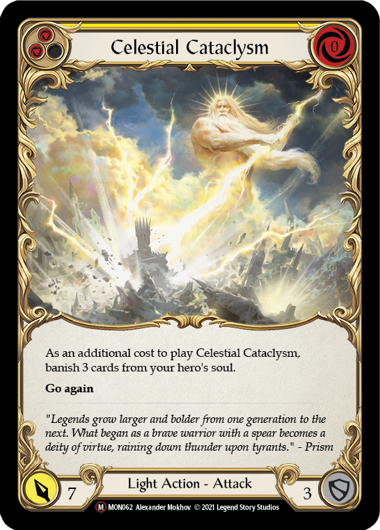 Celestial Cataclysm [U-MON062-RF] (Monarch Unlimited)  Unlimited Rainbow Foil Cheap