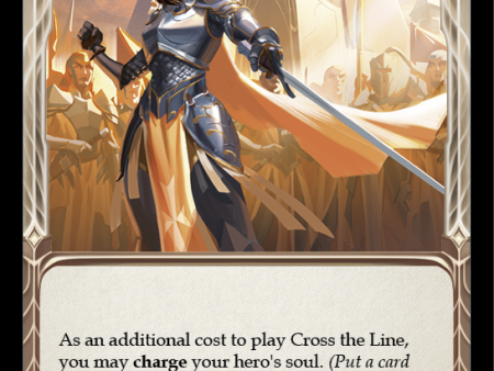 Cross the Line (Blue) [U-MON047-RF] (Monarch Unlimited)  Unlimited Rainbow Foil Hot on Sale