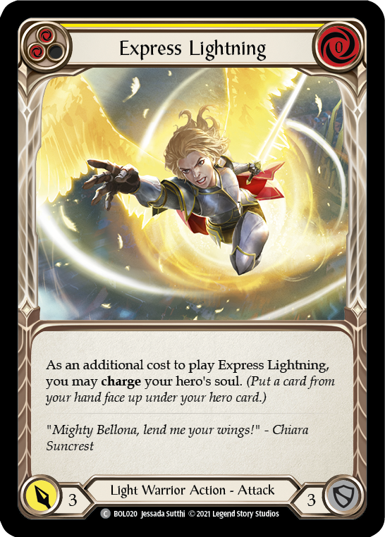 Express Lightning (Yellow) [BOL020] (Monarch Boltyn Blitz Deck) Discount