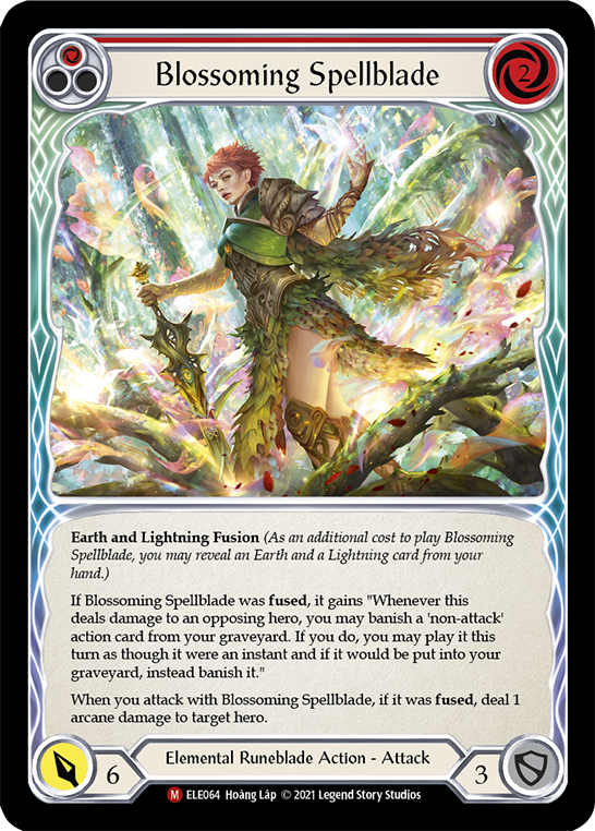 Blossoming Spellblade [ELE064] (Tales of Aria)  1st Edition Normal Online now