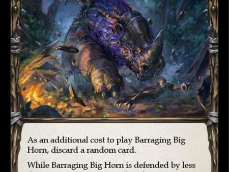 Barraging Big Horn (Red) [U-CRU010] (Crucible of War Unlimited)  Unlimited Normal Cheap