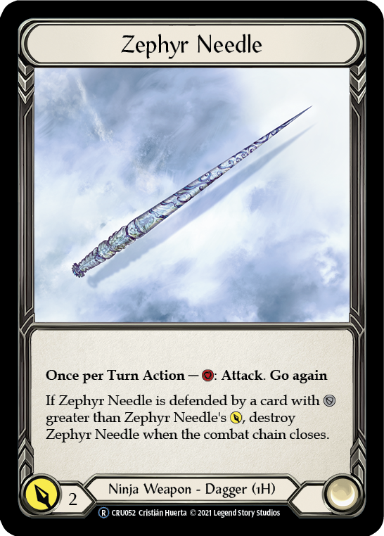 Zephyr Needle [U-CRU052] (Crucible of War Unlimited)  Unlimited Normal Online