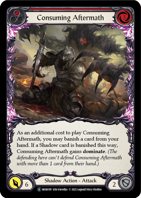 Consuming Aftermath (Red) [U-MON195-RF] (Monarch Unlimited)  Unlimited Rainbow Foil Online