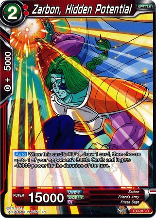 Zarbon, Hidden Potential (TB3-013) [Clash of Fates] Online Hot Sale