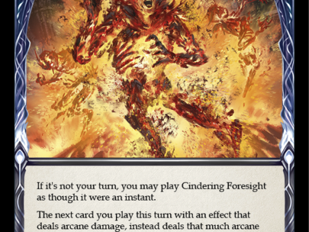 Cindering Foresight (Yellow) [U-CRU166] (Crucible of War Unlimited)  Unlimited Rainbow Foil Online Sale