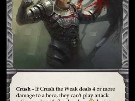 Crush the Weak (Blue) [U-CRU034] (Crucible of War Unlimited)  Unlimited Rainbow Foil Online Hot Sale