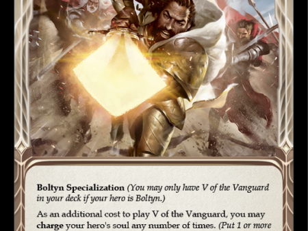 V of the Vanguard [U-MON035-RF] (Monarch Unlimited)  Unlimited Rainbow Foil Online Hot Sale