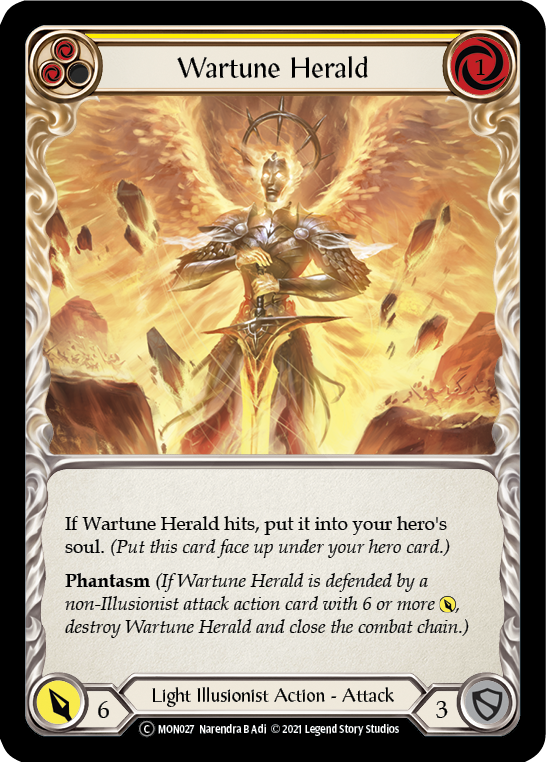 Wartune Herald (Yellow) [U-MON027-RF] (Monarch Unlimited)  Unlimited Rainbow Foil Online