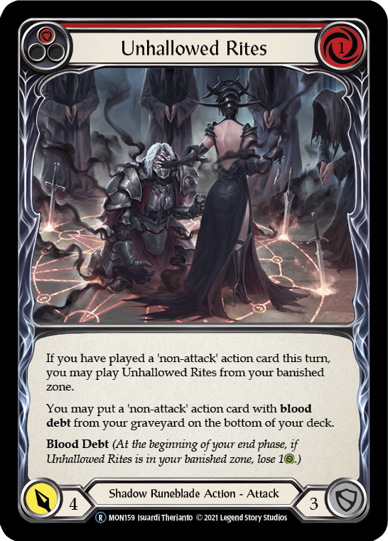 Unhallowed Rites (Red) [U-MON159] (Monarch Unlimited)  Unlimited Normal Online