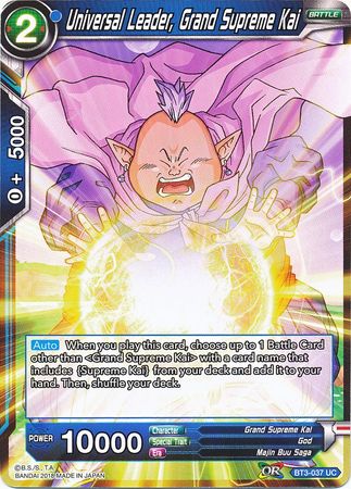 Universal Leader, Grand Supreme Kai (BT3-037) [Cross Worlds] For Cheap