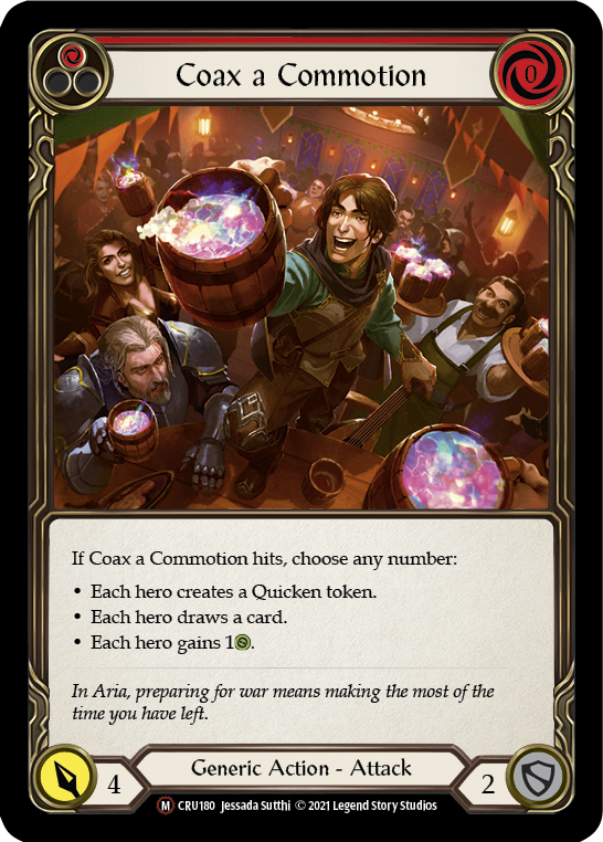 Coax a Commotion [U-CRU180] (Crucible of War Unlimited)  Unlimited Rainbow Foil Supply