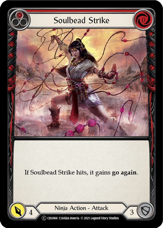 Soulbead Strike (Red) [U-CRU066] (Crucible of War Unlimited)  Unlimited Rainbow Foil Online now