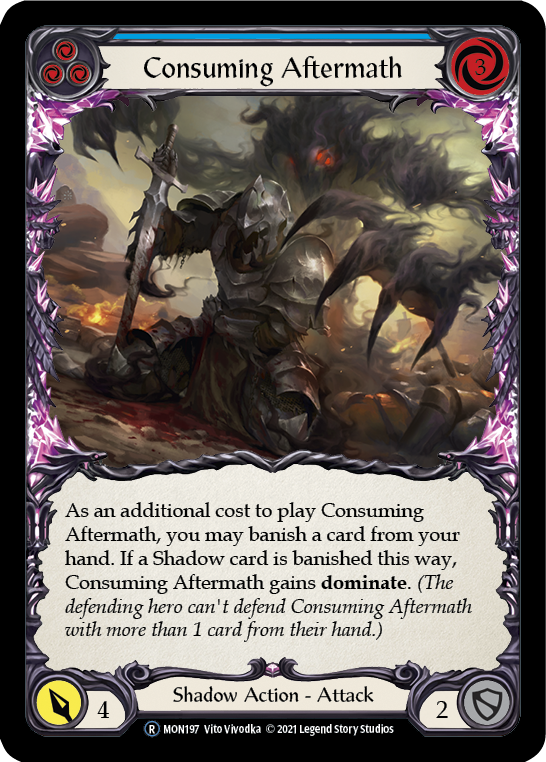 Consuming Aftermath (Blue) [U-MON197-RF] (Monarch Unlimited)  Unlimited Rainbow Foil Online