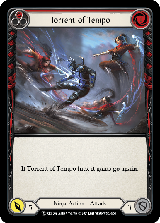 Torrent of Tempo (Red) [U-CRU069] (Crucible of War Unlimited)  Unlimited Normal Fashion