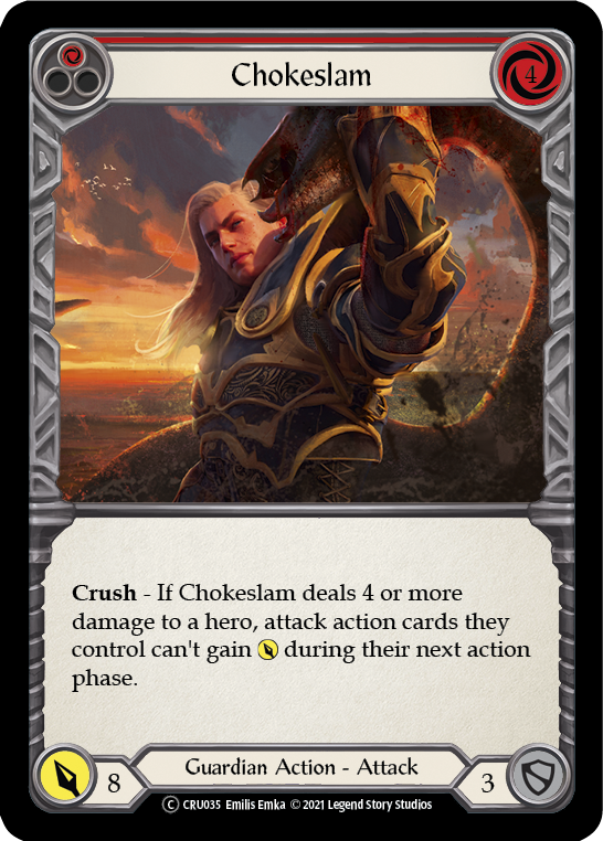 Chokeslam (Red) [U-CRU035] (Crucible of War Unlimited)  Unlimited Normal Supply