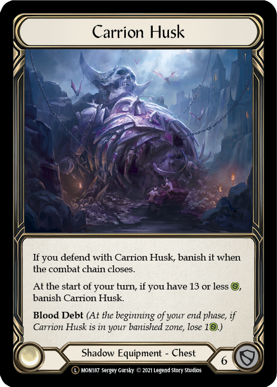 Carrion Husk [U-MON187-RF] (Monarch Unlimited)  Unlimited Rainbow Foil Cheap