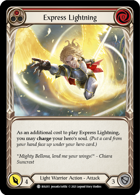 Express Lightning (Red) [BOL015] (Monarch Boltyn Blitz Deck) Supply