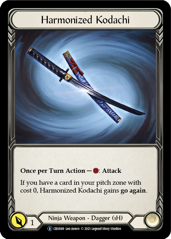 Harmonized Kodachi [U-CRU049] (Crucible of War Unlimited)  Unlimited Rainbow Foil Discount