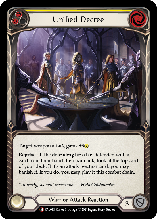 Unified Decree [U-CRU083] (Crucible of War Unlimited)  Unlimited Normal For Discount