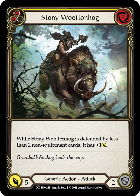 Stony Woottonhog (Yellow) [U-MON285] (Monarch Unlimited)  Unlimited Normal Discount