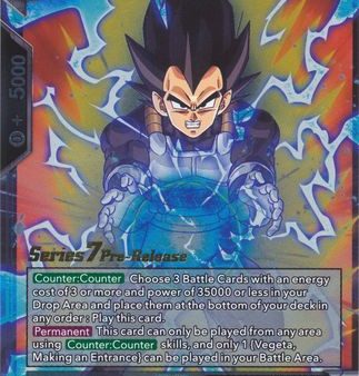 Vegeta, Making an Entrance (BT7-101_PR) [Assault of the Saiyans Prerelease Promos] Online Sale