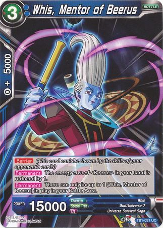 Whis, Mentor of Beerus (TB1-031) [The Tournament of Power] Sale