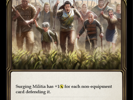 Surging Militia (Blue) [U-MON289] (Monarch Unlimited)  Unlimited Normal on Sale