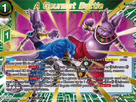 A Gourmet Battle (Championship Z Extra Card Pack 2023) (Gold-Stamped) (P-548) [Tournament Promotion Cards] Supply