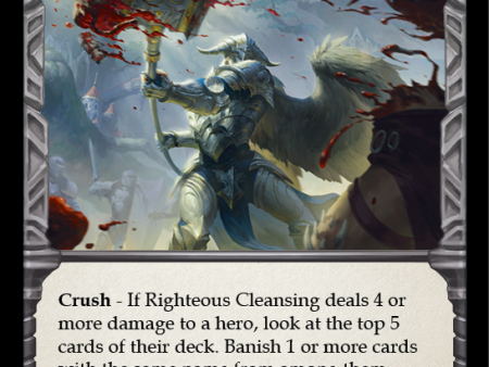 Righteous Cleansing [U-CRU027] (Crucible of War Unlimited)  Unlimited Rainbow Foil Discount