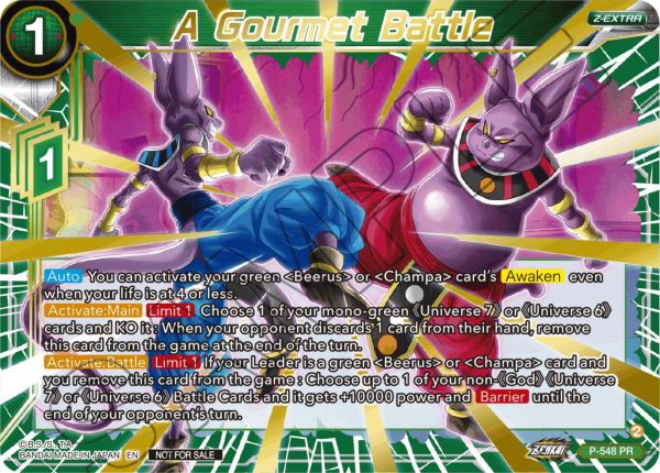 A Gourmet Battle (Championship Z Extra Card Pack 2023) (P-548) [Tournament Promotion Cards] Sale