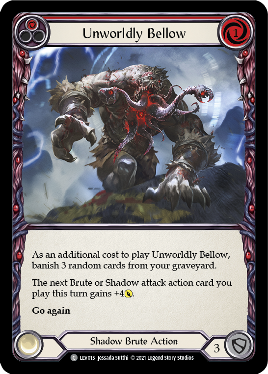 Unworldly Bellow (Red) [LEV015] (Monarch Levia Blitz Deck) Discount