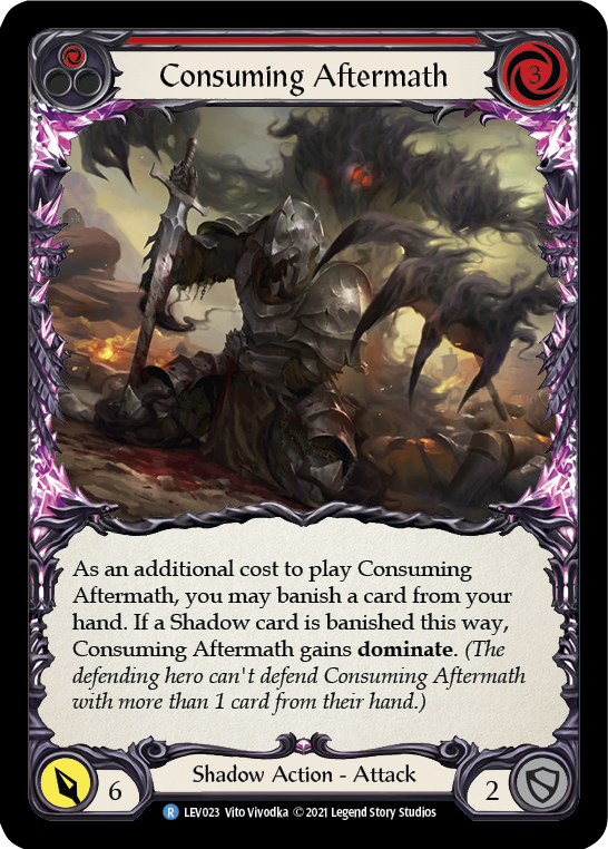 Consuming Aftermath (Red) [LEV023] (Monarch Levia Blitz Deck) Supply