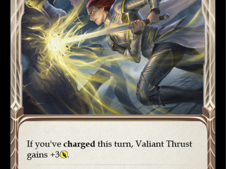 Valiant Thrust (Yellow) [U-MON040-RF] (Monarch Unlimited)  Unlimited Rainbow Foil Online