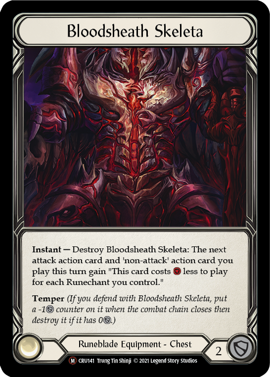 Bloodsheath Skeleta [U-CRU141] (Crucible of War Unlimited)  Unlimited Rainbow Foil Online now