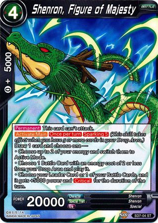 Shenron, Figure of Majesty (Starter Deck - Shenron s Advent) (SD7-04) [Miraculous Revival] Online now