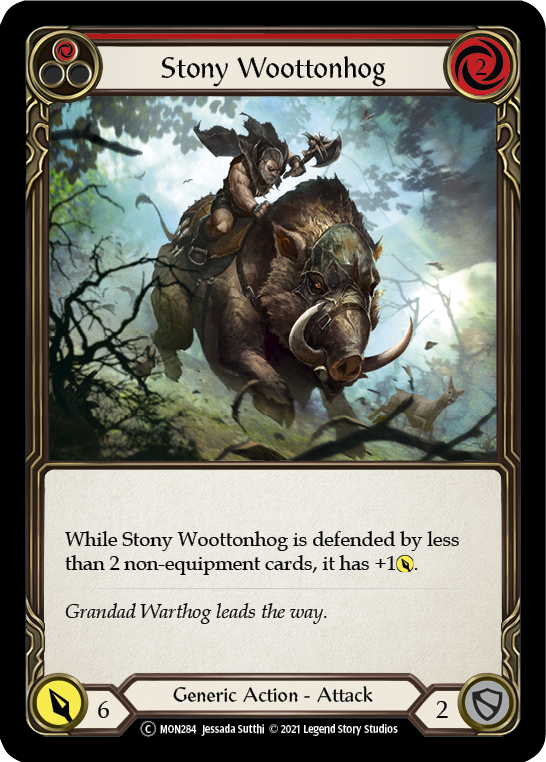 Stony Woottonhog (Red) [U-MON284] (Monarch Unlimited)  Unlimited Normal Supply