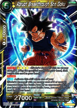 Abrupt Breakthrough Son Goku (BT4-076) [Colossal Warfare] Online Sale