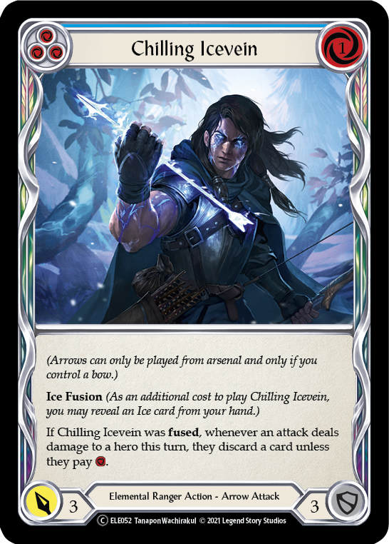 Chilling Icevein (Blue) [U-ELE052] (Tales of Aria Unlimited)  Unlimited Rainbow Foil Online Sale