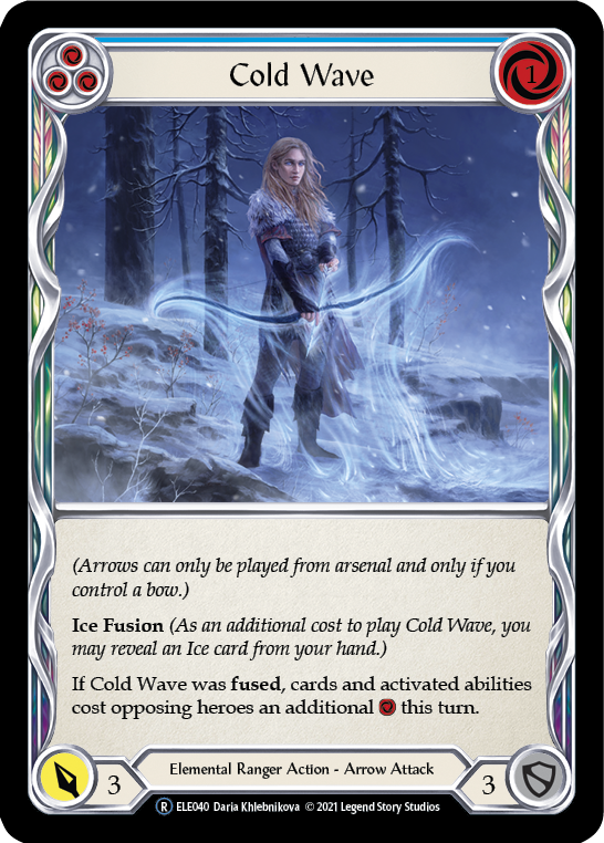 Cold Wave (Blue) [U-ELE040] (Tales of Aria Unlimited)  Unlimited Rainbow Foil Hot on Sale