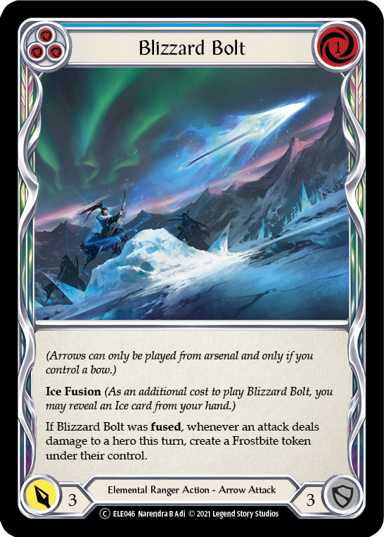 Blizzard Bolt (Blue) [U-ELE046] (Tales of Aria Unlimited)  Unlimited Normal For Discount