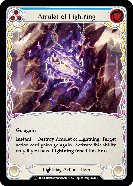 Amulet of Lightning [U-ELE201] (Tales of Aria Unlimited)  Unlimited Normal Online Sale