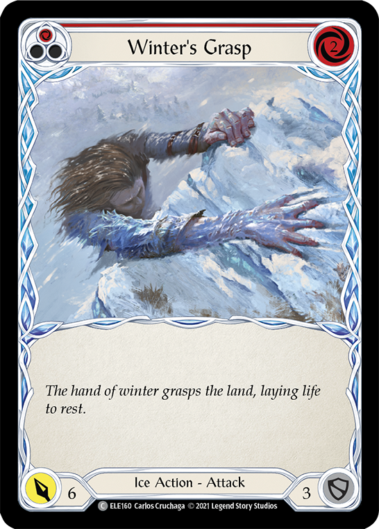 Winter s Grasp (Red) [ELE160] (Tales of Aria)  1st Edition Rainbow Foil Online now