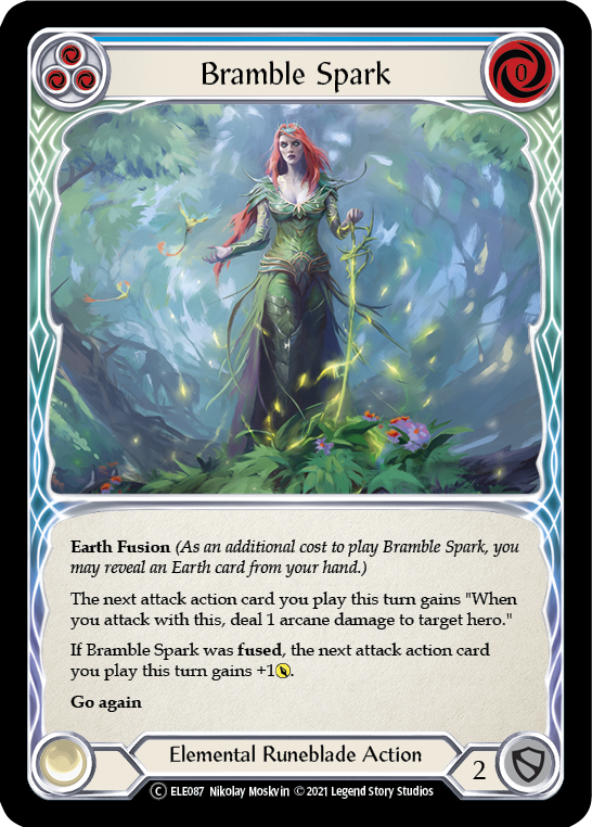 Bramble Spark (Blue) [U-ELE087] (Tales of Aria Unlimited)  Unlimited Rainbow Foil Online now