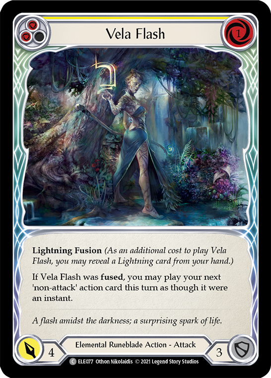 Vela Flash (Yellow) [ELE077] (Tales of Aria)  1st Edition Normal For Cheap