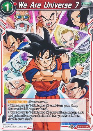 We Are Universe 7 (BT9-018) [Universal Onslaught] For Sale